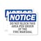 Signmission Do Not Block This Area Per Order Of The, 7 in W x Rectangle, Vinyl Decal OS-2PACK-NS-D-57-L-11085 - alternate 1